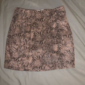 Nordstrom Alligator Print Miniskirt